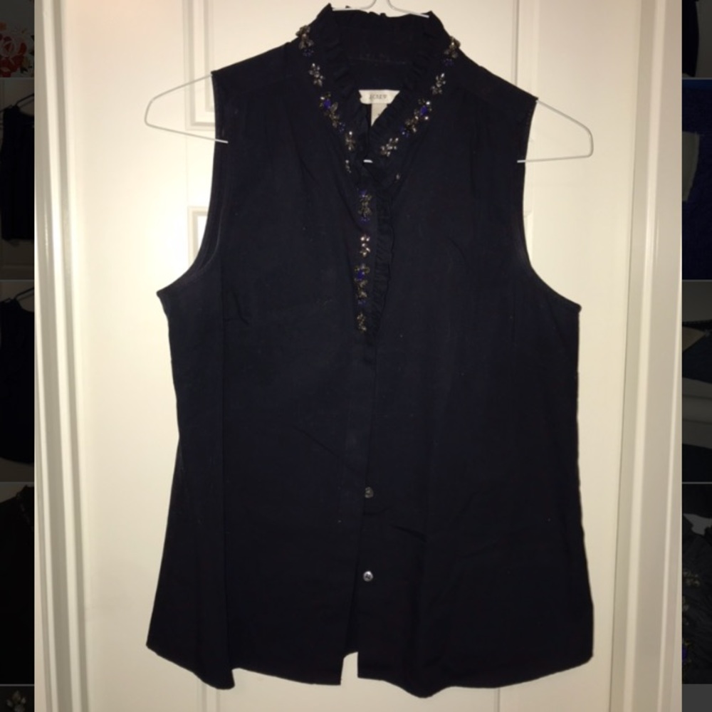 J.Crew beaded tank